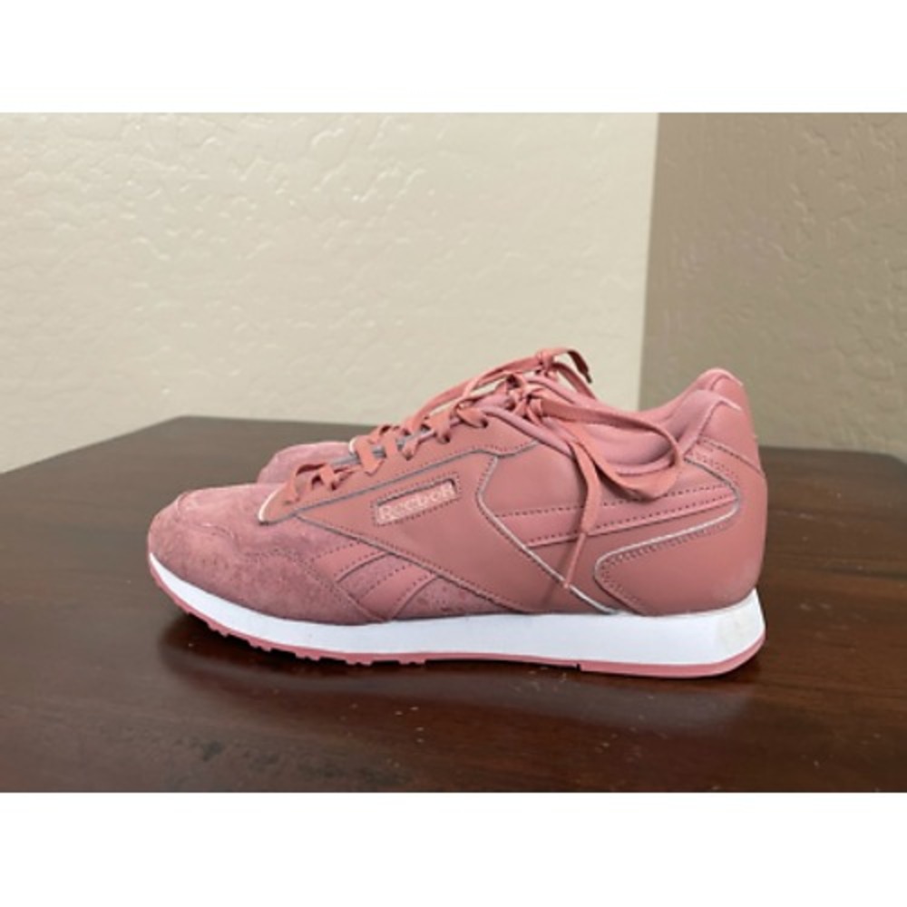 Reebok Womens Royal Glide LX Sneakers Shoes Pink White CN4485 Lace Up 7.5M